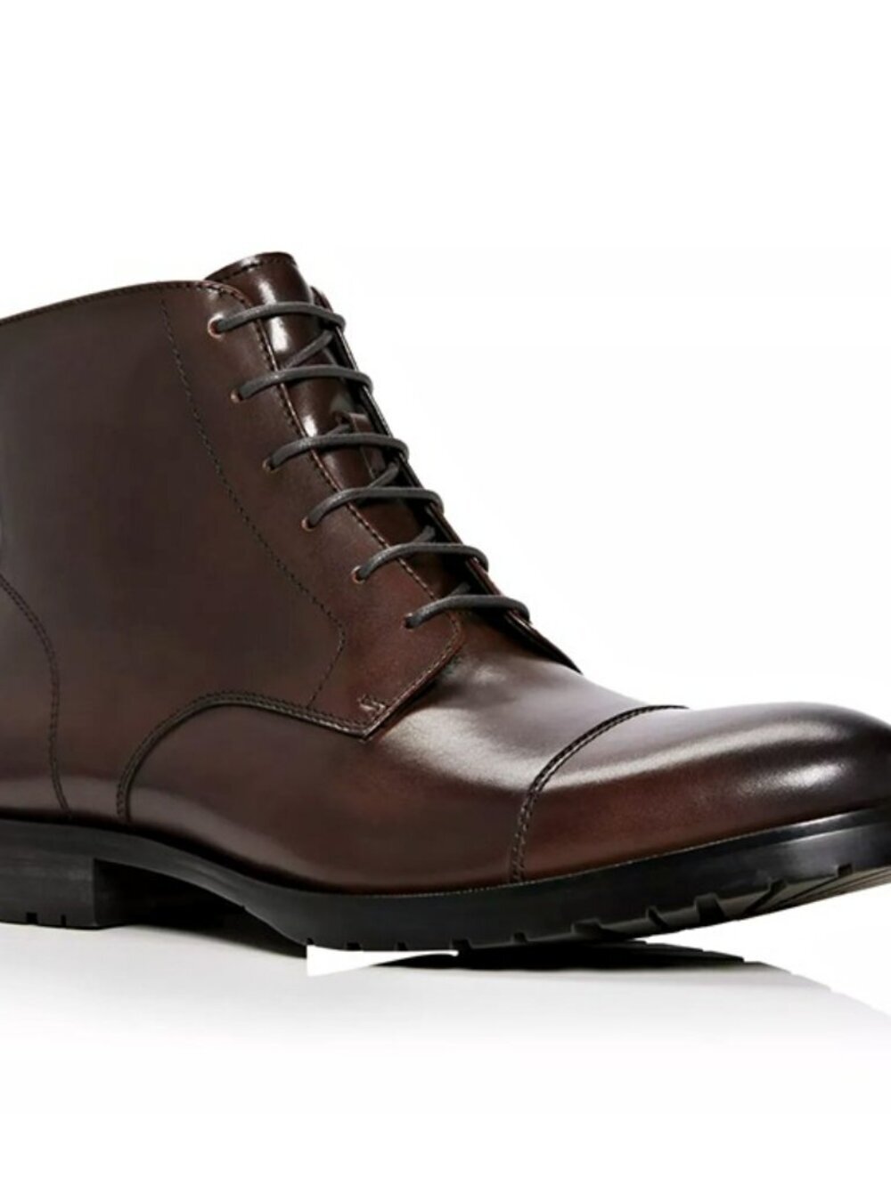 The Men's Store at Bloomingdale's Men's Lace Up Cap Toe Boots Size 10 MSRP $220